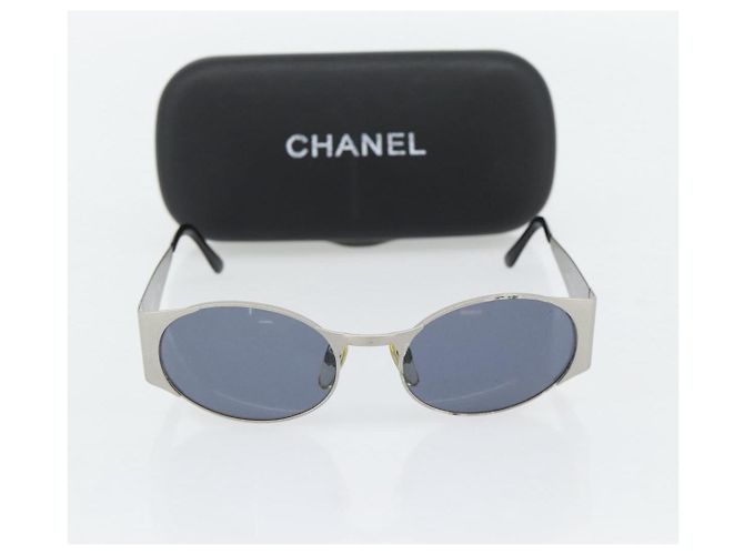 Occhiali da sole CHANEL metallo Argento CC Auth 181482 - vista 12