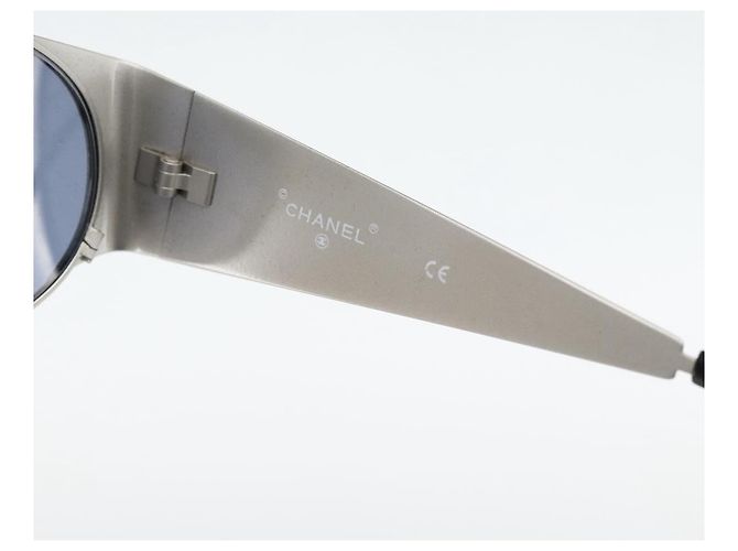Occhiali da sole CHANEL metallo Argento CC Auth 181482 - vista 14