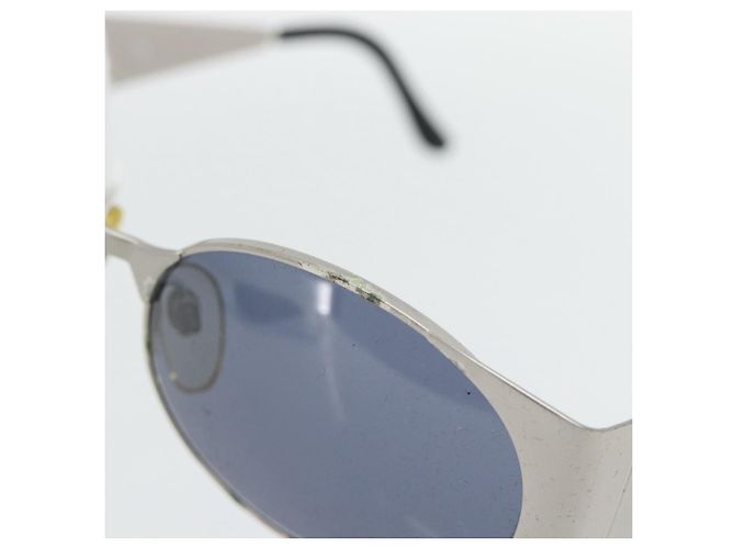 Occhiali da sole CHANEL metallo Argento CC Auth 181482 - vista 9
