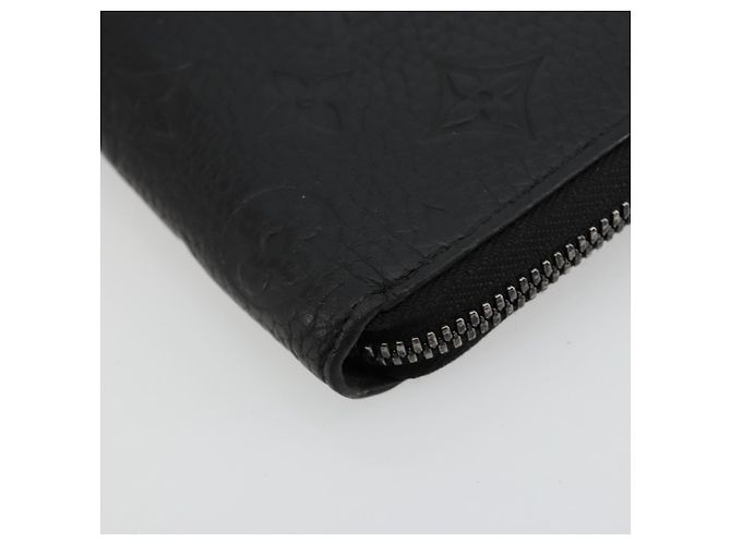 LOUIS VUITTON Monogram Empreinte Zippy Wallet Black M61864 LV Auth 140525 Nero - vista 14