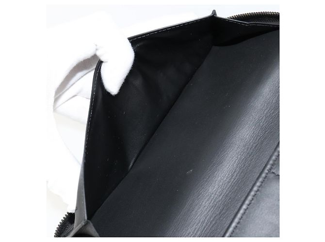 LOUIS VUITTON Monogram Empreinte Zippy Wallet Black M61864 LV Auth 140525 Nero - vista 20