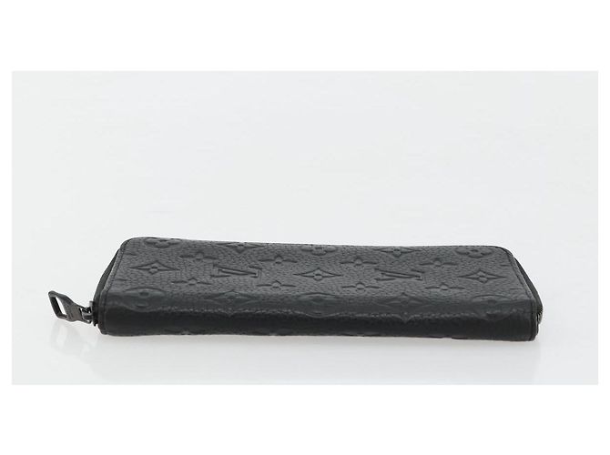 LOUIS VUITTON Monogram Empreinte Zippy Wallet Black M61864 LV Auth 140525 Nero - vista 4