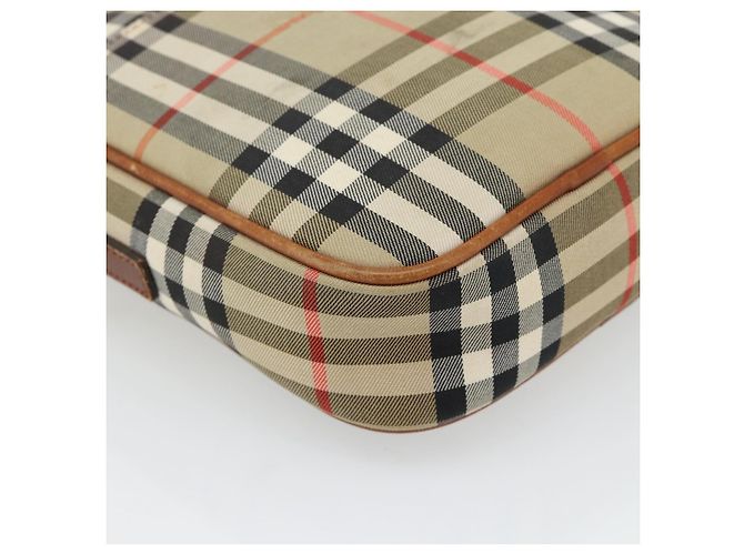 BURBERRY Nova Check Schultertasche Canvas Beige Gold Authentisch BA12930 Golden - Ansicht 14