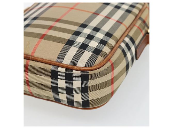 BURBERRY Nova Check Schultertasche Canvas Beige Gold Authentisch BA12930 Golden - Ansicht 15