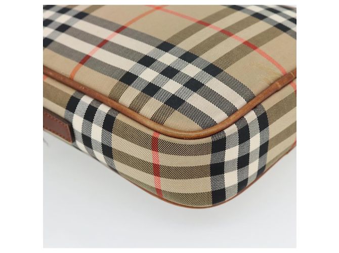 BURBERRY Nova Check Schultertasche Canvas Beige Gold Authentisch BA12930 Golden - Ansicht 16