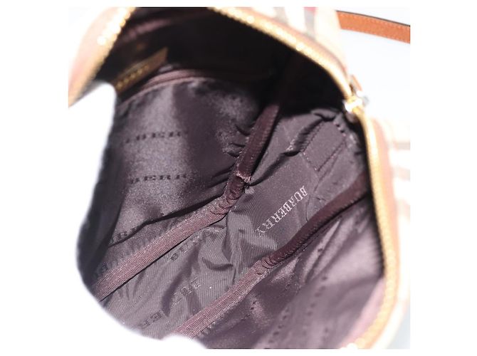 BURBERRY Nova Check Schultertasche Canvas Beige Gold Authentisch BA12930 Golden - Ansicht 18