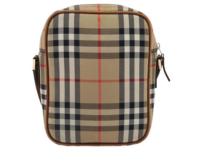 BURBERRY Nova Check Schultertasche Canvas Beige Gold Authentisch BA12930 Golden - Ansicht 2