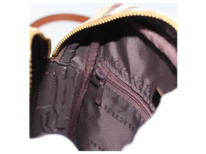 BURBERRY Nova Check Schultertasche Canvas Beige Gold Authentisch BA12930 Golden - Ansicht 20