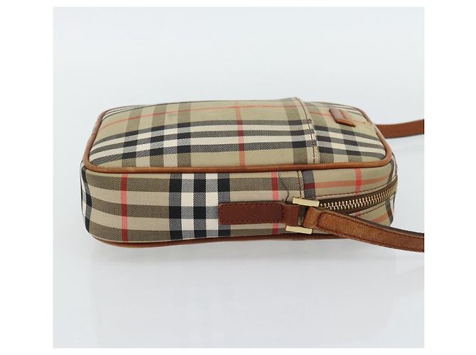 BURBERRY Nova Check Schultertasche Canvas Beige Gold Authentisch BA12930 Golden - Ansicht 4