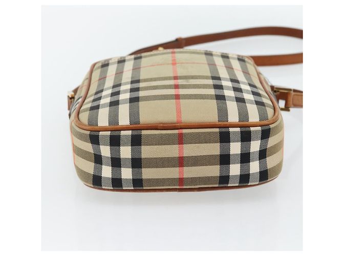 BURBERRY Nova Check Schultertasche Canvas Beige Gold Authentisch BA12930 Golden - Ansicht 5