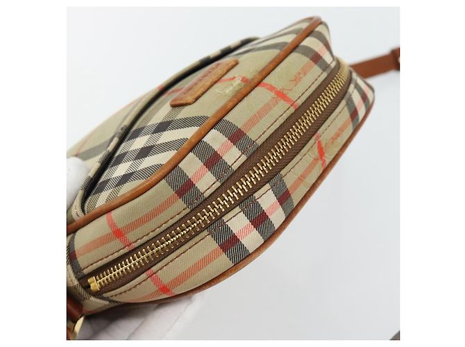 BURBERRY Nova Check Schultertasche Canvas Beige Gold Authentisch BA12930 Golden - Ansicht 6