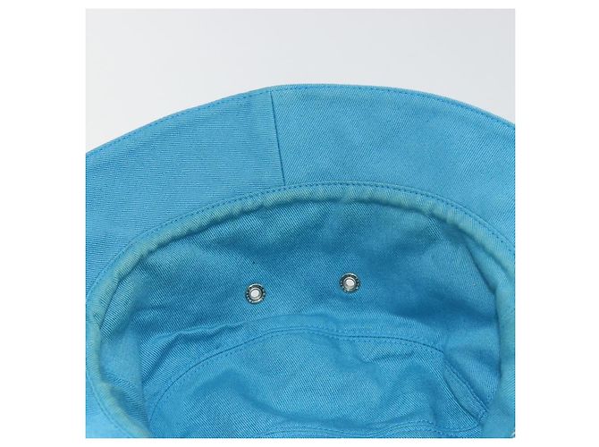 LOUIS VUITTON Monogram Denim Bucket Hat Hellblau Weiß M76212 Auth 181233A - Ansicht 11