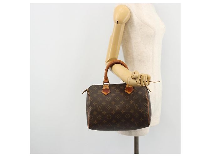 LOUIS VUITTON Borsa Monogram Speedy 25 M41528 LV Auth 180577 Monogramma - vista 23