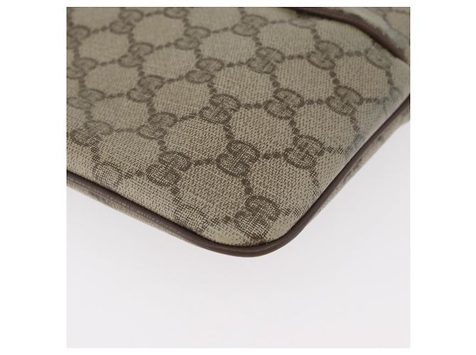 Borsa Sherry Line GG Supreme Web di GUCCI in PVC beige e oro 904 02 047 Auth 180234 D'oro - vista 15