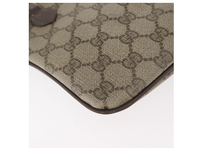 Borsa Sherry Line GG Supreme Web di GUCCI in PVC beige e oro 904 02 047 Auth 180234 D'oro - vista 17