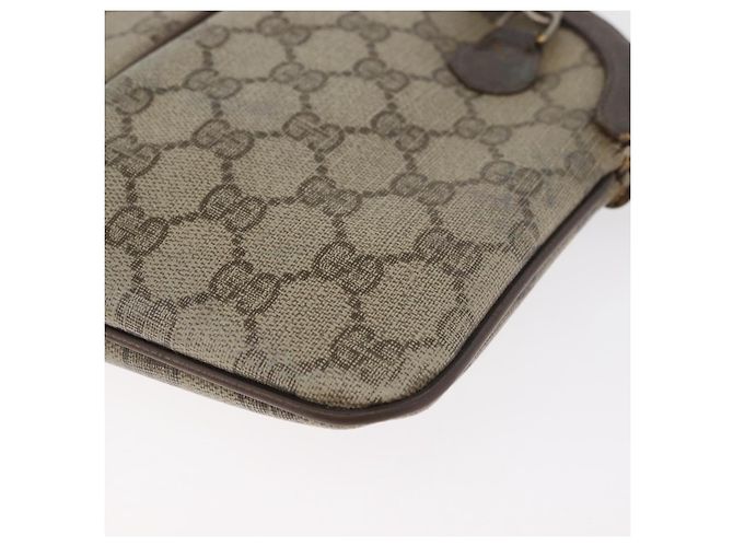 Borsa Sherry Line GG Supreme Web di GUCCI in PVC beige e oro 904 02 047 Auth 180234 D'oro - vista 18