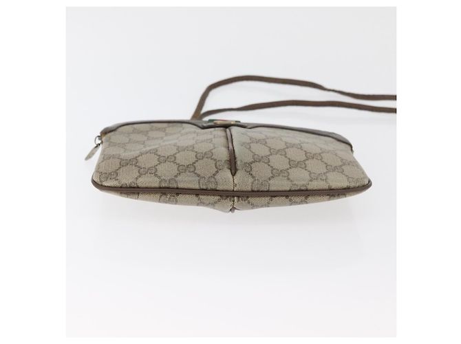 Borsa Sherry Line GG Supreme Web di GUCCI in PVC beige e oro 904 02 047 Auth 180234 D'oro - vista 7