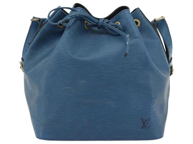 LOUIS VUITTON Epi Petit Noe Schultertasche Blau M44105 LV Auth 180748 - view 13