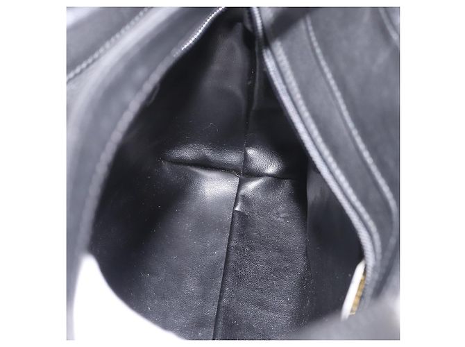 Borsa a mano VALENTINO in pelle nera e oro Auth BA12733A Nero D'oro - vista 19