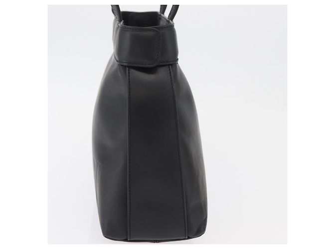 Borsa a mano VALENTINO in pelle nera e oro Auth BA12733A Nero D'oro - vista 3