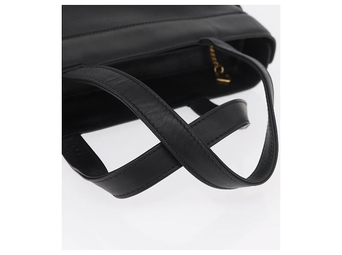 Borsa a mano VALENTINO in pelle nera e oro Auth BA12733A Nero D'oro - vista 7