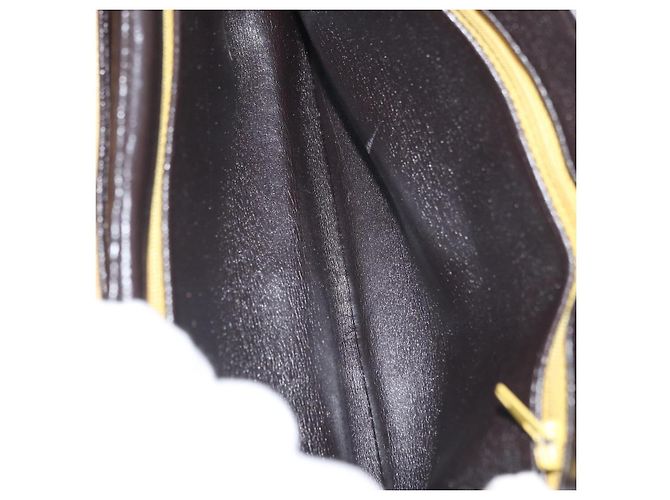 Borsa Christian Dior in pelle di vitello 2way Marrone scuro Oro Auth 180355 D'oro - vista 11