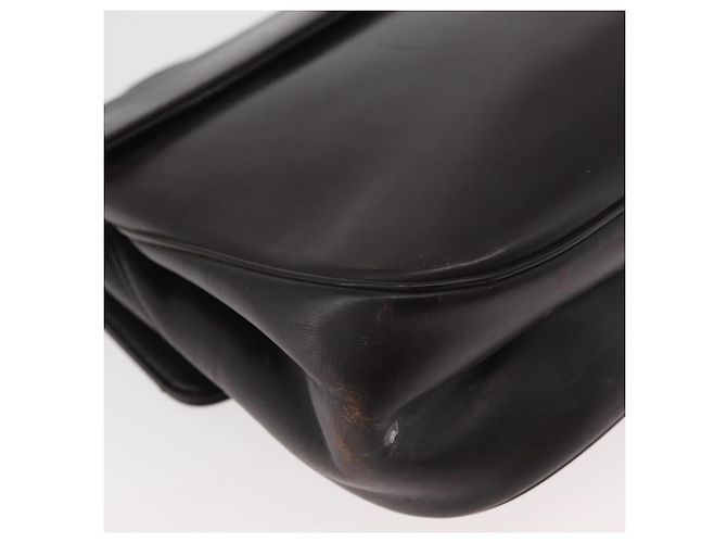 Borsa Christian Dior in pelle di vitello 2way Marrone scuro Oro Auth 180355 D'oro - vista 17