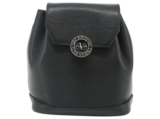 Zaino VALENTINO in pelle nero e oro Auth bs35125 D'oro - vista 13