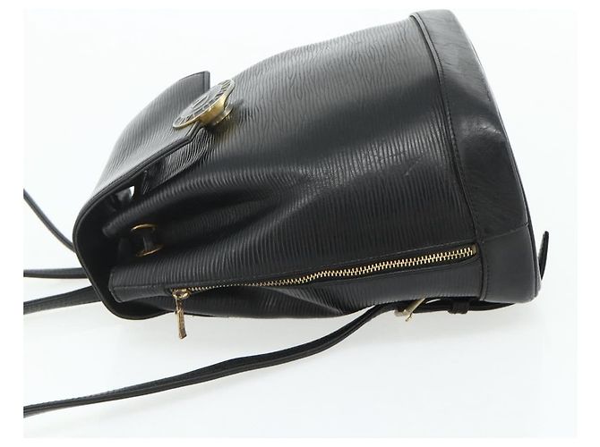 Zaino VALENTINO in pelle nero e oro Auth bs35125 D'oro - vista 3