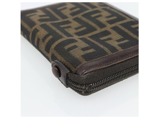FENDI Zucca Canvas Day Planner Cover Brown Black Auth 181513A - view 14