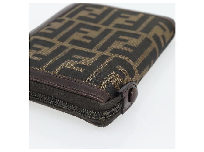 FENDI Zucca Canvas Day Planner Cover Brown Black Auth 181513A - view 15