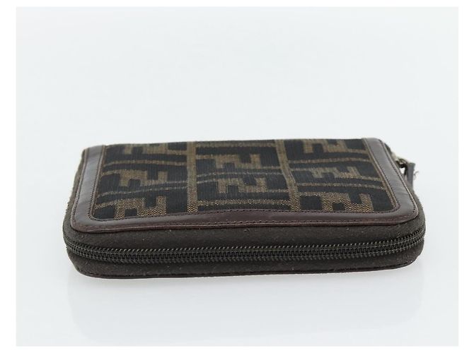 FENDI Zucca Canvas Day Planner Cover Brown Black Auth 181513A - view 3