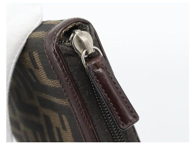 FENDI Zucca Canvas Day Planner Cover Brown Black Auth 181513A - view 8