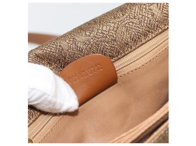 Bolso de Hombro GUCCI Lona Beige Oro 001 46 0712 Auth 180722 Dorado - vista 12
