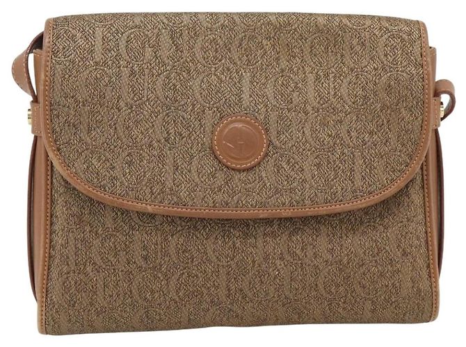 Bolso de Hombro GUCCI Lona Beige Oro 001 46 0712 Auth 180722 Dorado - vista 13
