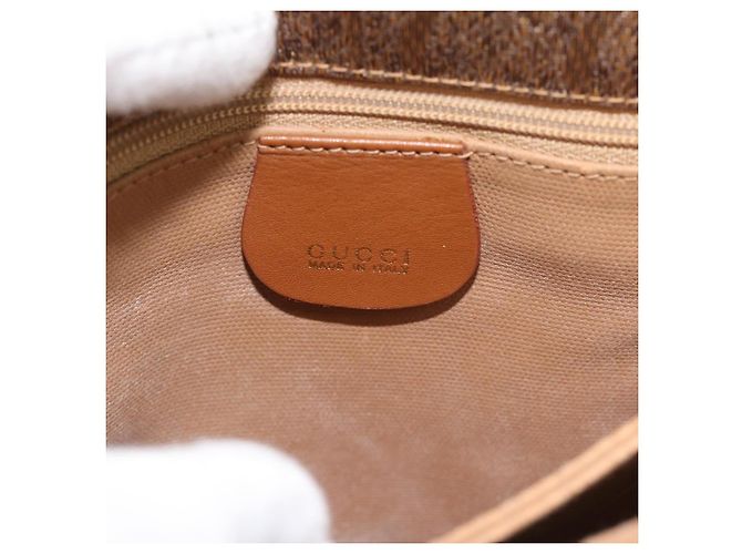 Bolso de Hombro GUCCI Lona Beige Oro 001 46 0712 Auth 180722 Dorado - vista 17