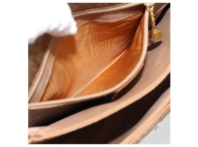 Bolso de Hombro GUCCI Lona Beige Oro 001 46 0712 Auth 180722 Dorado - vista 21