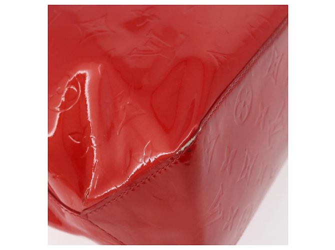 LOUIS VUITTON Bolso Monogram Vernis Reade MM Rojo Rouge M91086 LV Auth BA12808 Roja - vista 15