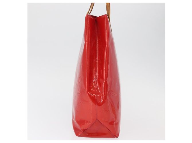 LOUIS VUITTON Bolso Monogram Vernis Reade MM Rojo Rouge M91086 LV Auth BA12808 Roja - vista 4