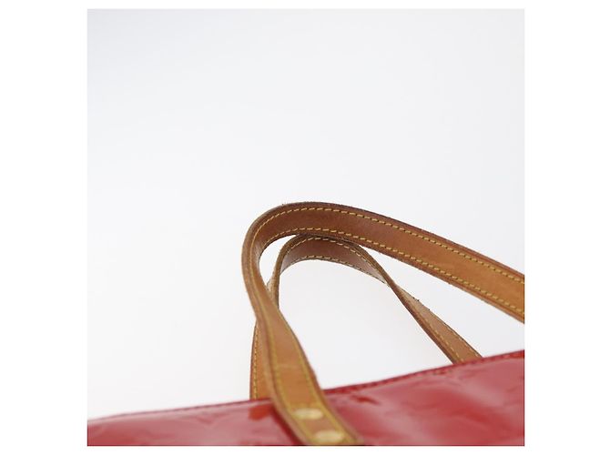 LOUIS VUITTON Bolso Monogram Vernis Reade MM Rojo Rouge M91086 LV Auth BA12808 Roja - vista 8