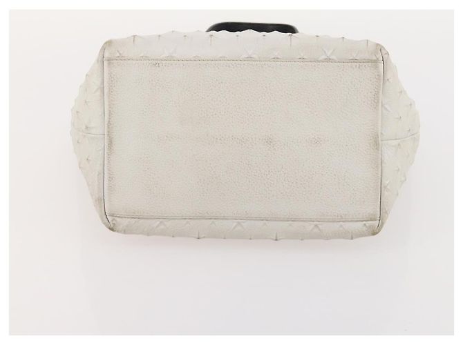 Borsa Jimmy Choo in Pelle 2 Set Nero Bianco Auth BA12856 - vista 15