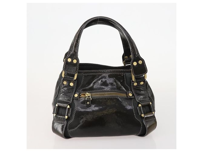 Borsa Jimmy Choo in Pelle 2 Set Nero Bianco Auth BA12856 - vista 3