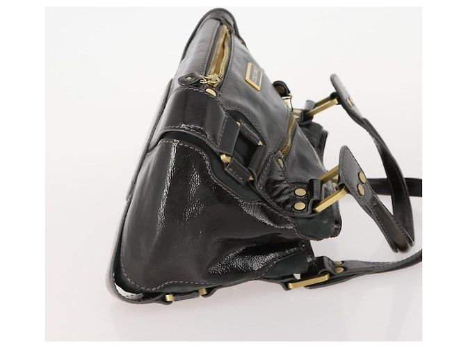 Borsa Jimmy Choo in Pelle 2 Set Nero Bianco Auth BA12856 - vista 4