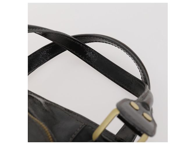 Borsa Jimmy Choo in Pelle 2 Set Nero Bianco Auth BA12856 - vista 6