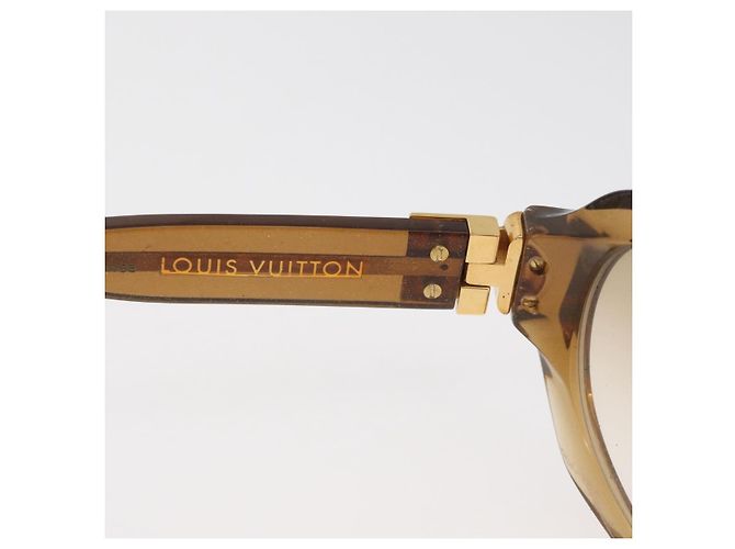 Occhiali da sole LOUIS VUITTON Supsongron plastica Marrone Z0094E LV Auth bs35214 - vista 10