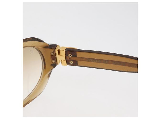 Occhiali da sole LOUIS VUITTON Supsongron plastica Marrone Z0094E LV Auth bs35214 - vista 11