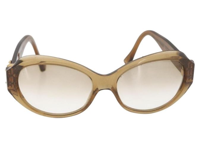 Occhiali da sole LOUIS VUITTON Supsongron plastica Marrone Z0094E LV Auth bs35214 - vista 2