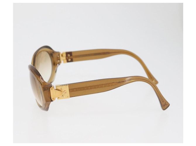 Occhiali da sole LOUIS VUITTON Supsongron plastica Marrone Z0094E LV Auth bs35214 - vista 8