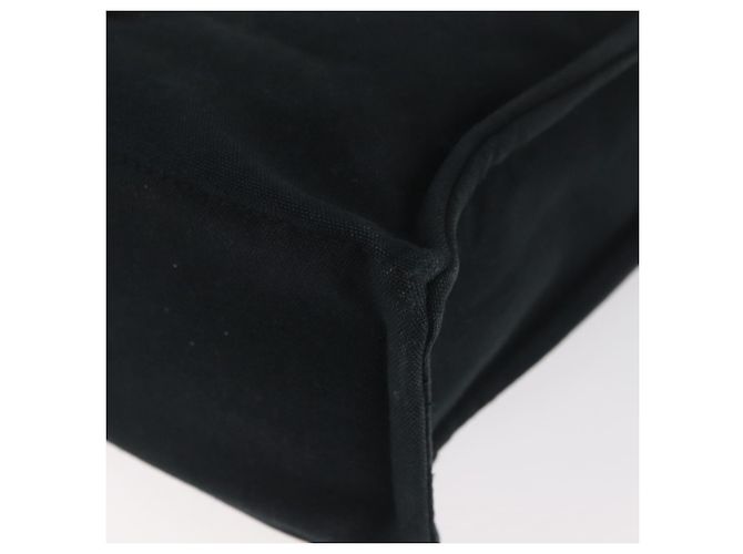Hermès HERMES Fourre Tout MM Tote Bag cotone Nero Argento Auth BA12637 - vista 16