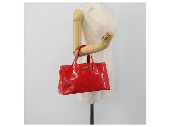 LOUIS VUITTON Borsa Monogram Vernis Wilshire PM Rose Pop M93643 Auth 180764A Rosa - vista 22